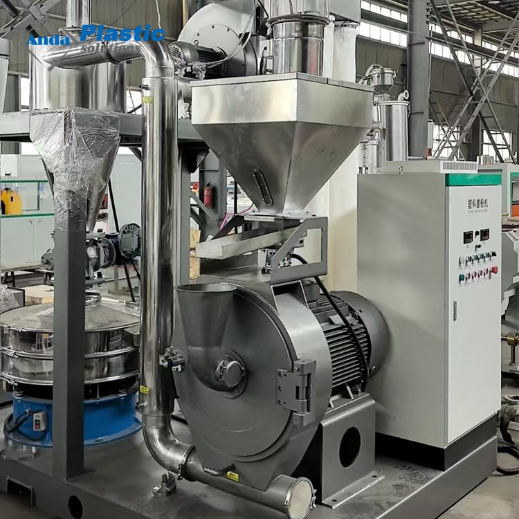 Anda भारी शुल्क ऊर्जा की बचत पीवीसी प्लास्टिक पुलवराइज़र पाउडर ग्राइंडर मशीन
