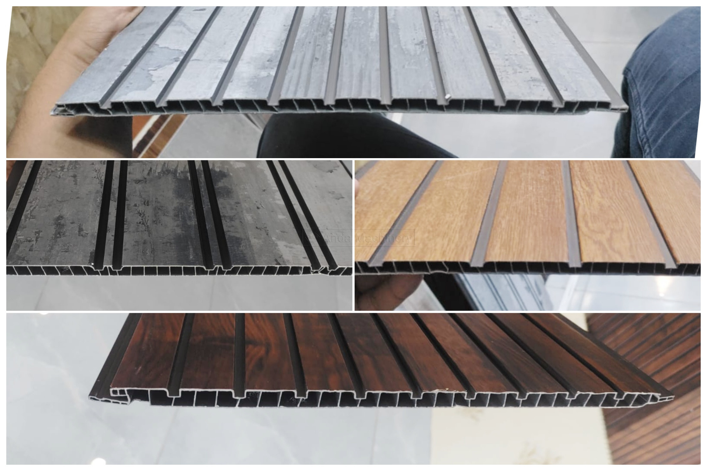 हाई स्पीड 65/132 पीवीसी फ़्यूटेड वॉल पैनल उत्पादन लाइन