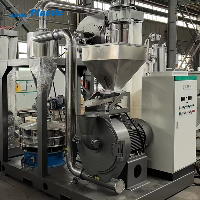 Anda भारी शुल्क ऊर्जा की बचत पीवीसी प्लास्टिक पुलवराइज़र पाउडर ग्राइंडर मशीन